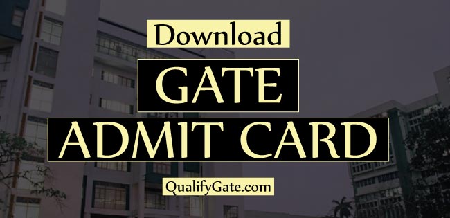 gate 2018 admit card
