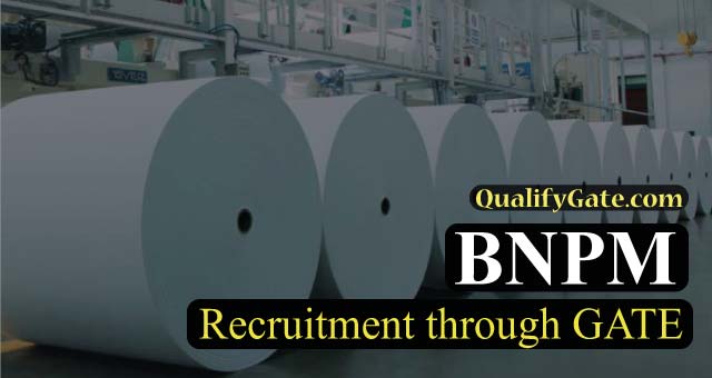 BNPM Recruitment through GATE 2018
