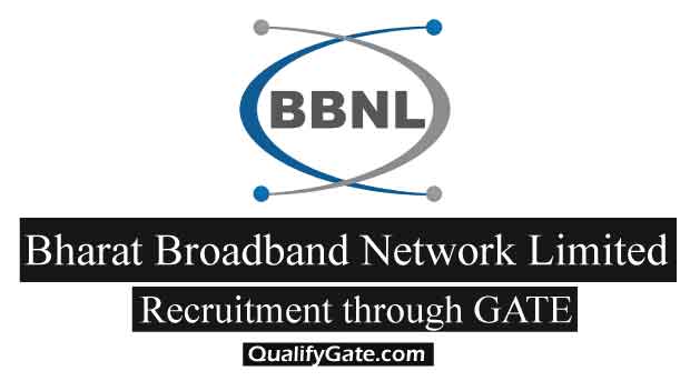 BBNL Recruitment through gate 2018