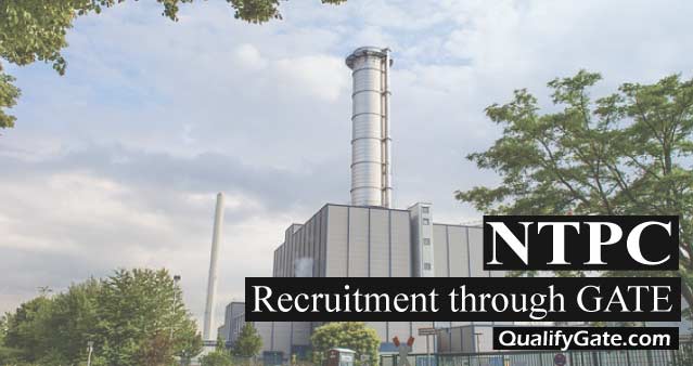 NTPC Recruitment through GATE 2020