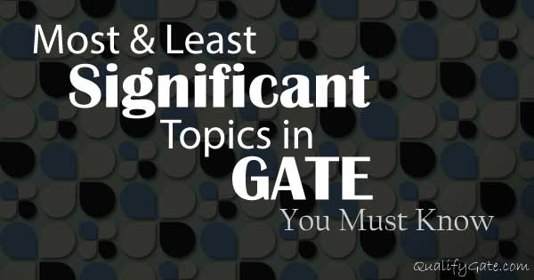 List of Important Topics – You Can’t miss them during GATE Preparation