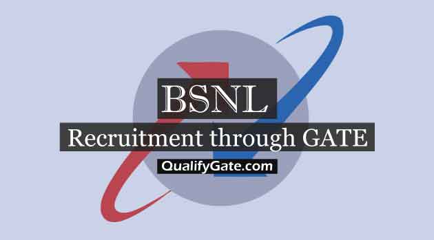 BSNL JTO Recruitment through GATE 2019