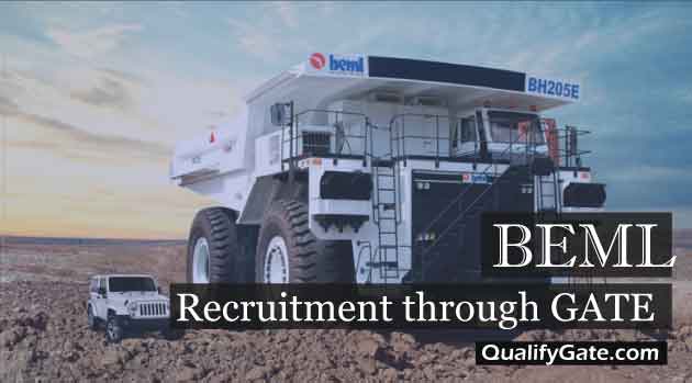 BEML Recruitment through GATE 2018