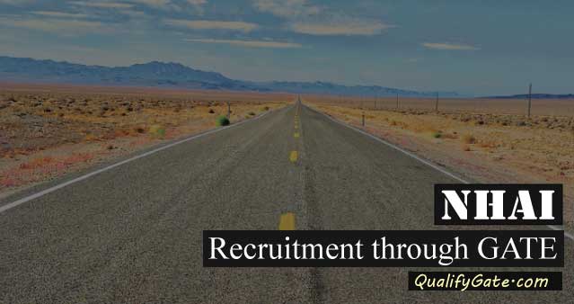 NHAI Recruitment through GATE 2018