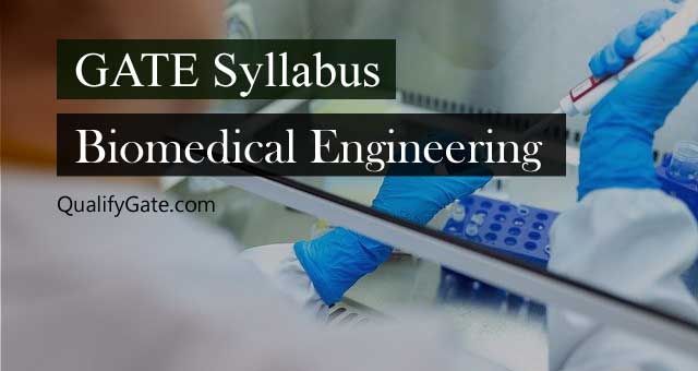 GATE 2021 Syllabus for Biomedical Engineering
